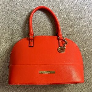 Stunning coral Ann Klein satchel